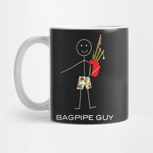 Funny Mens Bagpipe Guy Mug